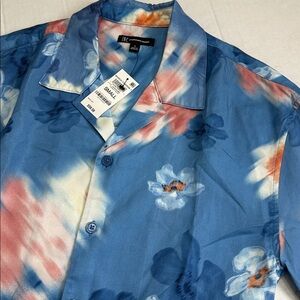 INC International Concepts Men's Floral Print Button Down Shirt Size Small‎ NWT